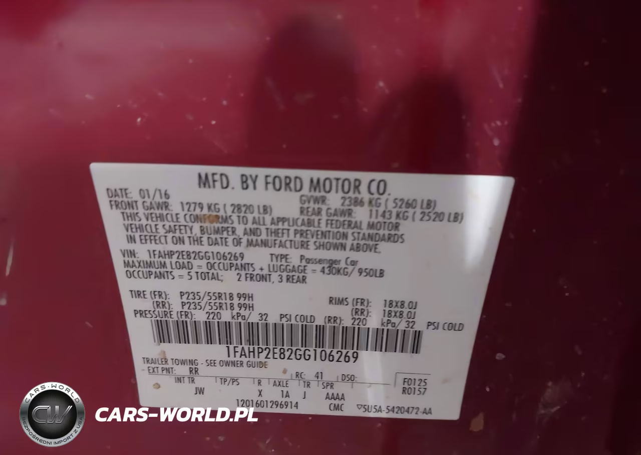 2016 Ford Taurus Sel VIN:1FAHP2E82GG106269 - 9