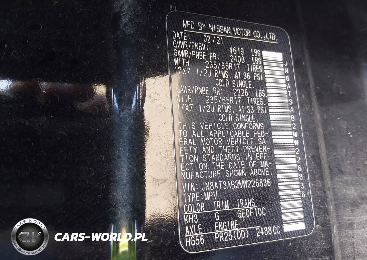 2021 Nissan Rogue S Intelligent Awd VIN:JN8AT3AB2MW226836 - 9