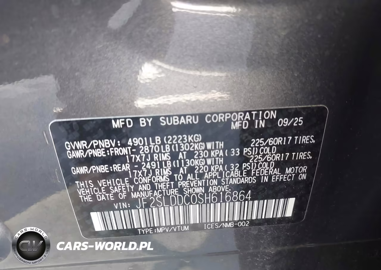 2025 Subaru Forester Premium VIN:JF2SLDDC0SH616864 - 9