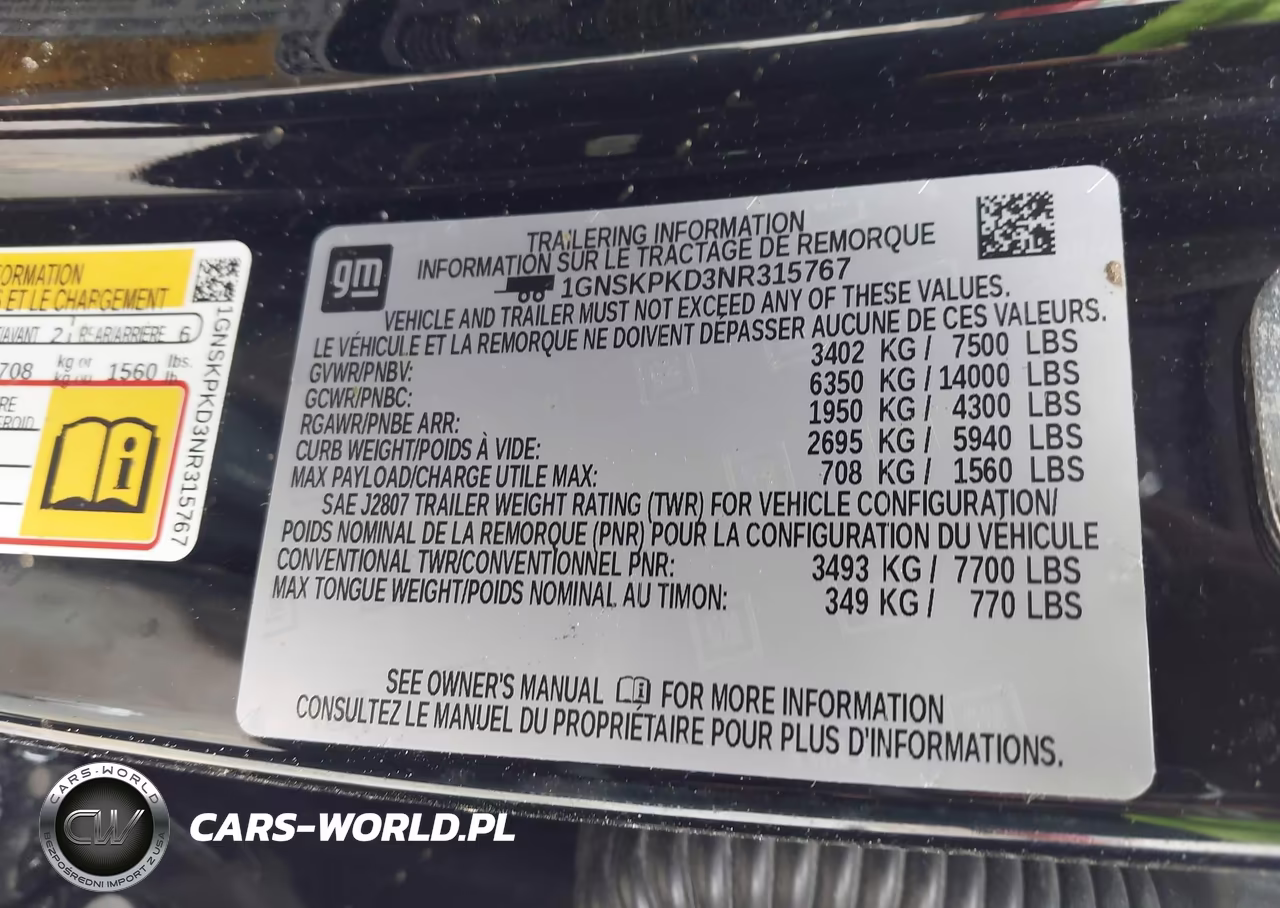 2022 Chevrolet Tahoe Z71 VIN:1GNSKPKD3NR315767 - 9