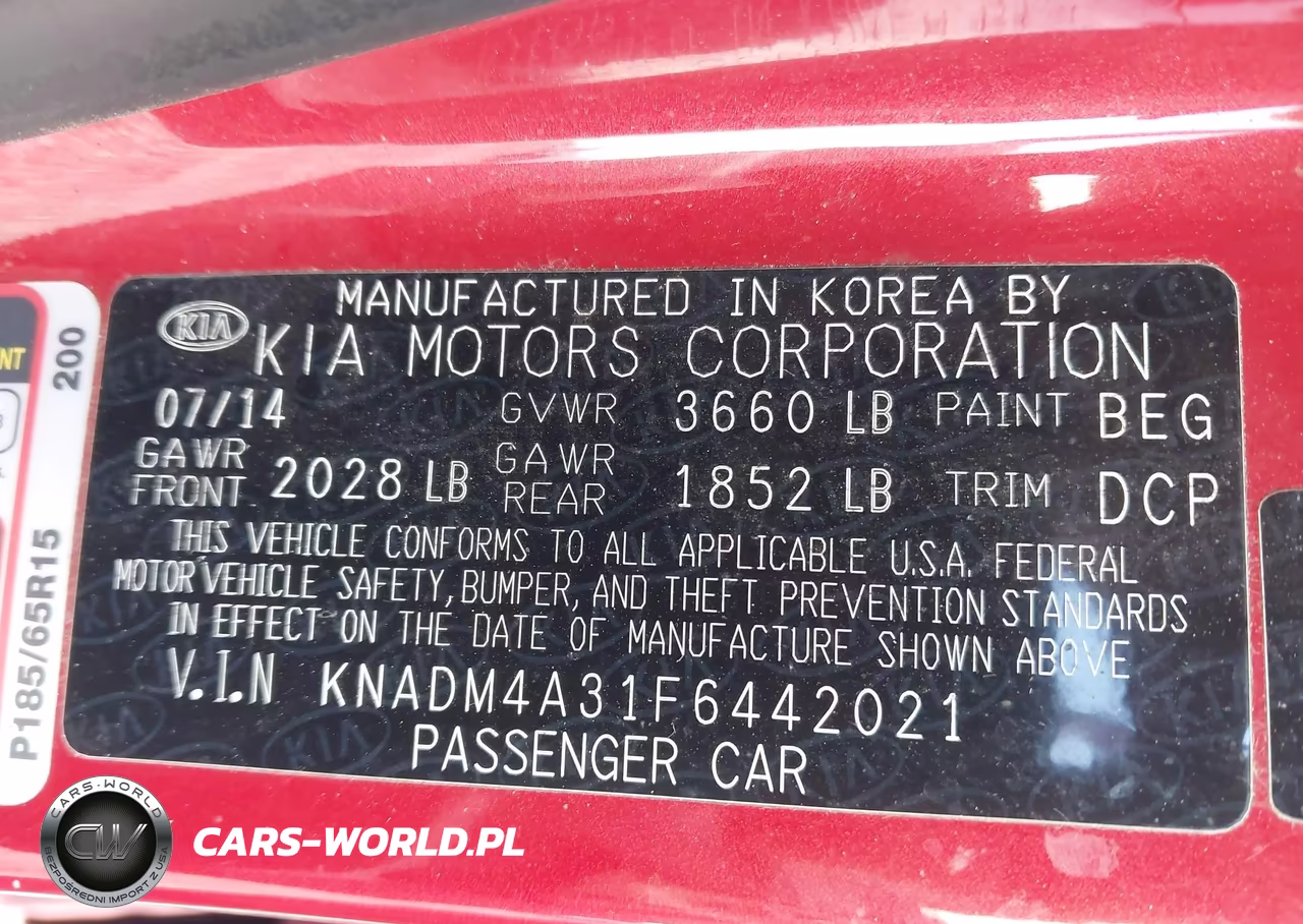2015 Kia Rio Lx VIN:KNADM4A31F6442021 - 9