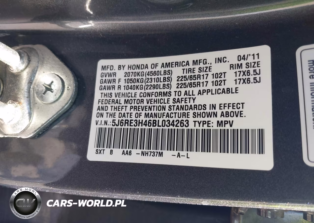 2011 Honda Cr-V Se VIN:5J6RE3H46BL034263 - 9