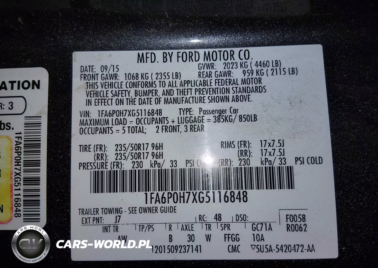 2016 Ford Fusion Se VIN:1FA6P0H7XG5116848 - 9
