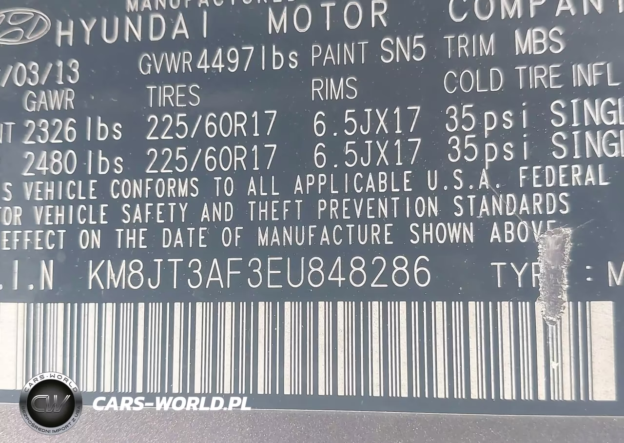 2014 Hyundai Tucson Gls VIN:KM8JT3AF3EU848286 - 9