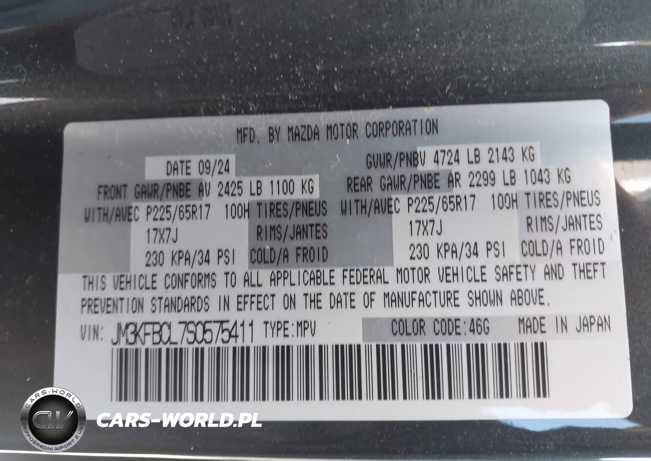 2025 Mazda Cx-5 2.5 S Preferred VIN:JM3KFBCL7S0575411 - 9