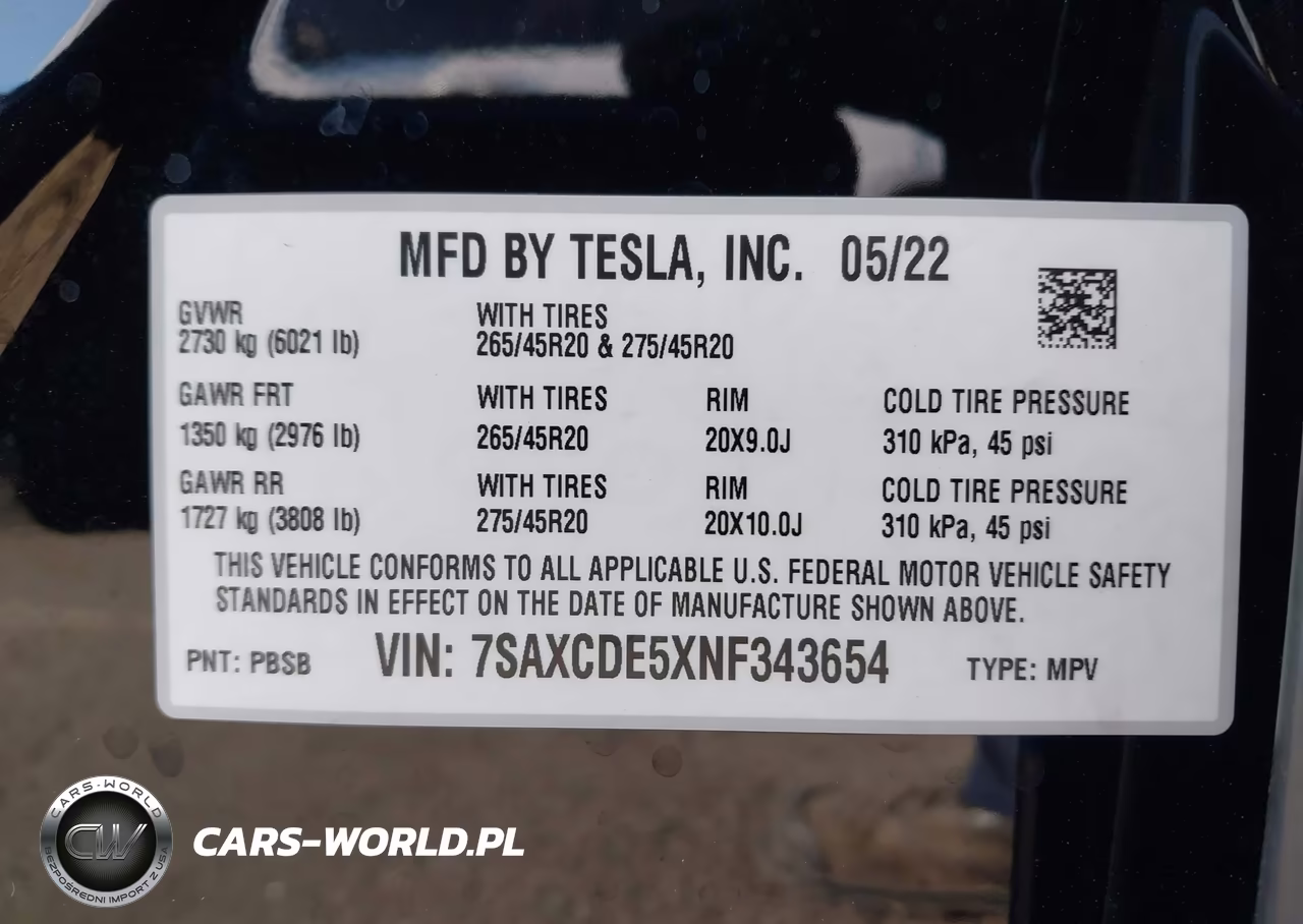 2022 Tesla Model X Dual Motor All-Wheel Drive-Plaid Tri Motor All-Wheel Drive VIN:7SAXCDE5XNF343654 - 9