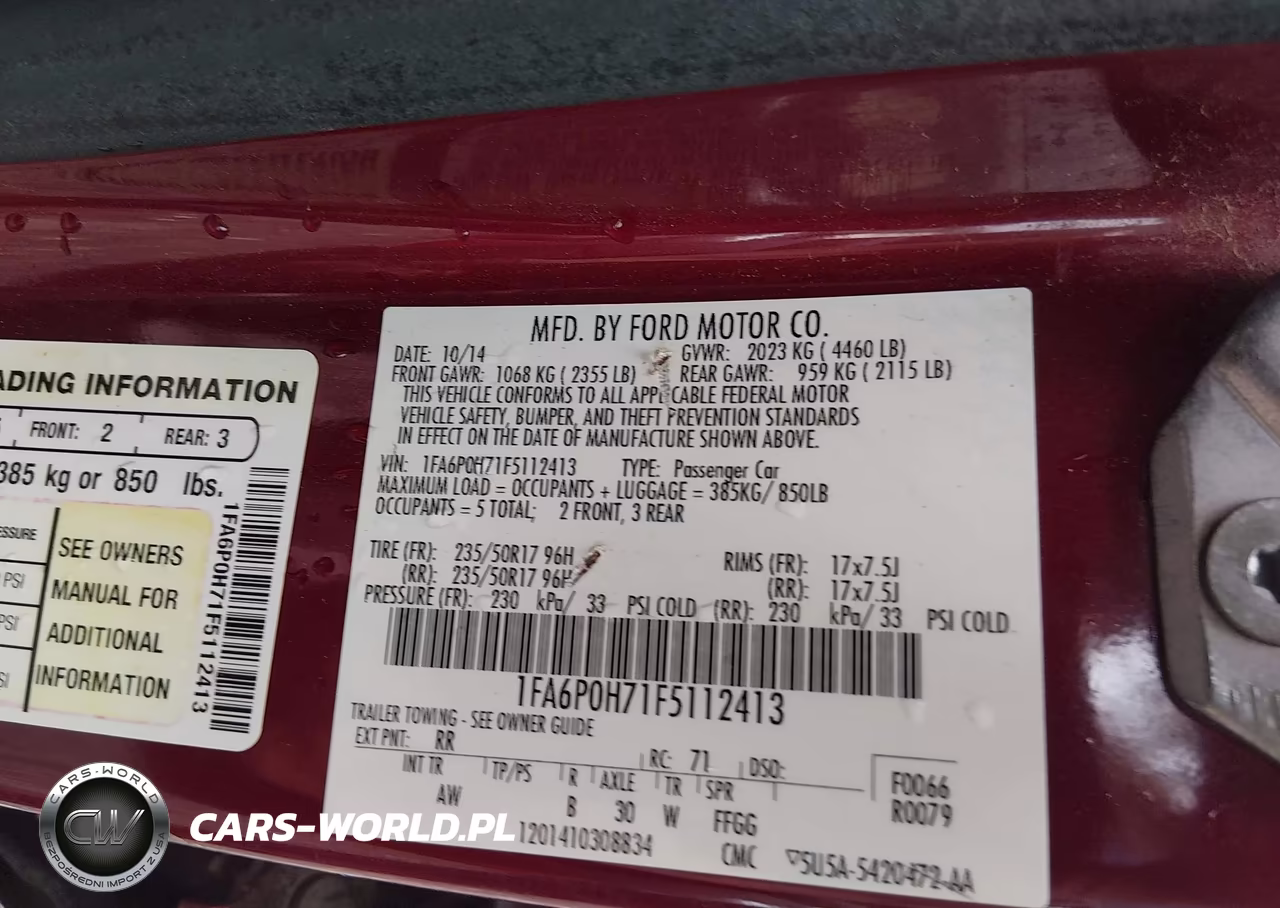 2015 Ford Fusion Se VIN:1FA6P0H71F5112413 - 9