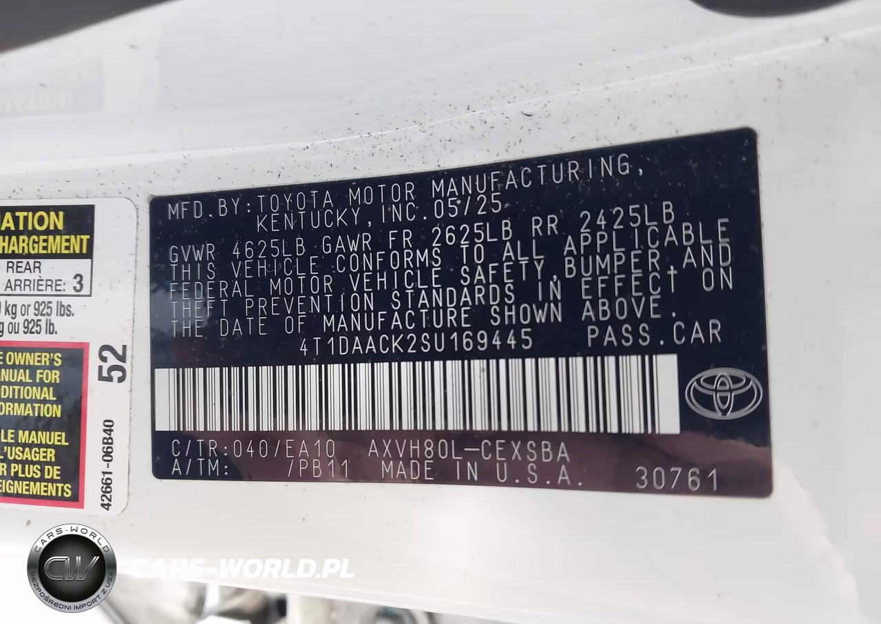 2025 Toyota Camry Se VIN:4T1DAACK2SU169445 - 9