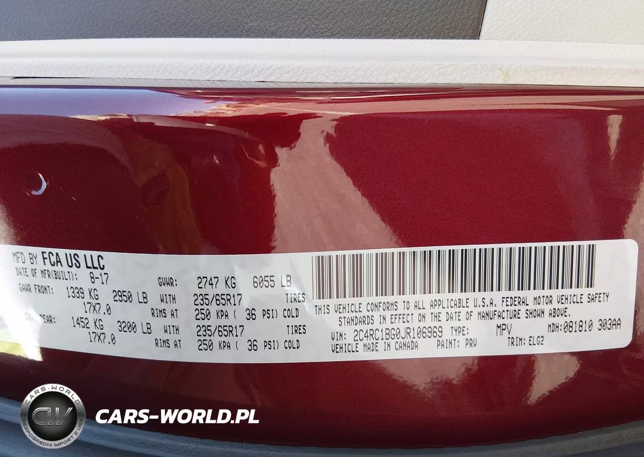 2018 Chrysler Pacifica Touring L VIN:2C4RC1BG0JR106969 - 9