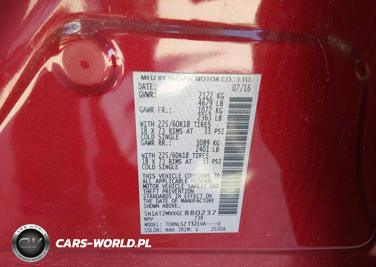 2016 Nissan Rogue Sl VIN:5N1AT2MVXGC880237 - 9