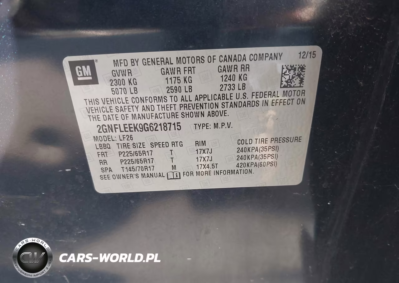 2016 Chevrolet Equinox Ls VIN:2GNFLEEK9G6218715 - 9