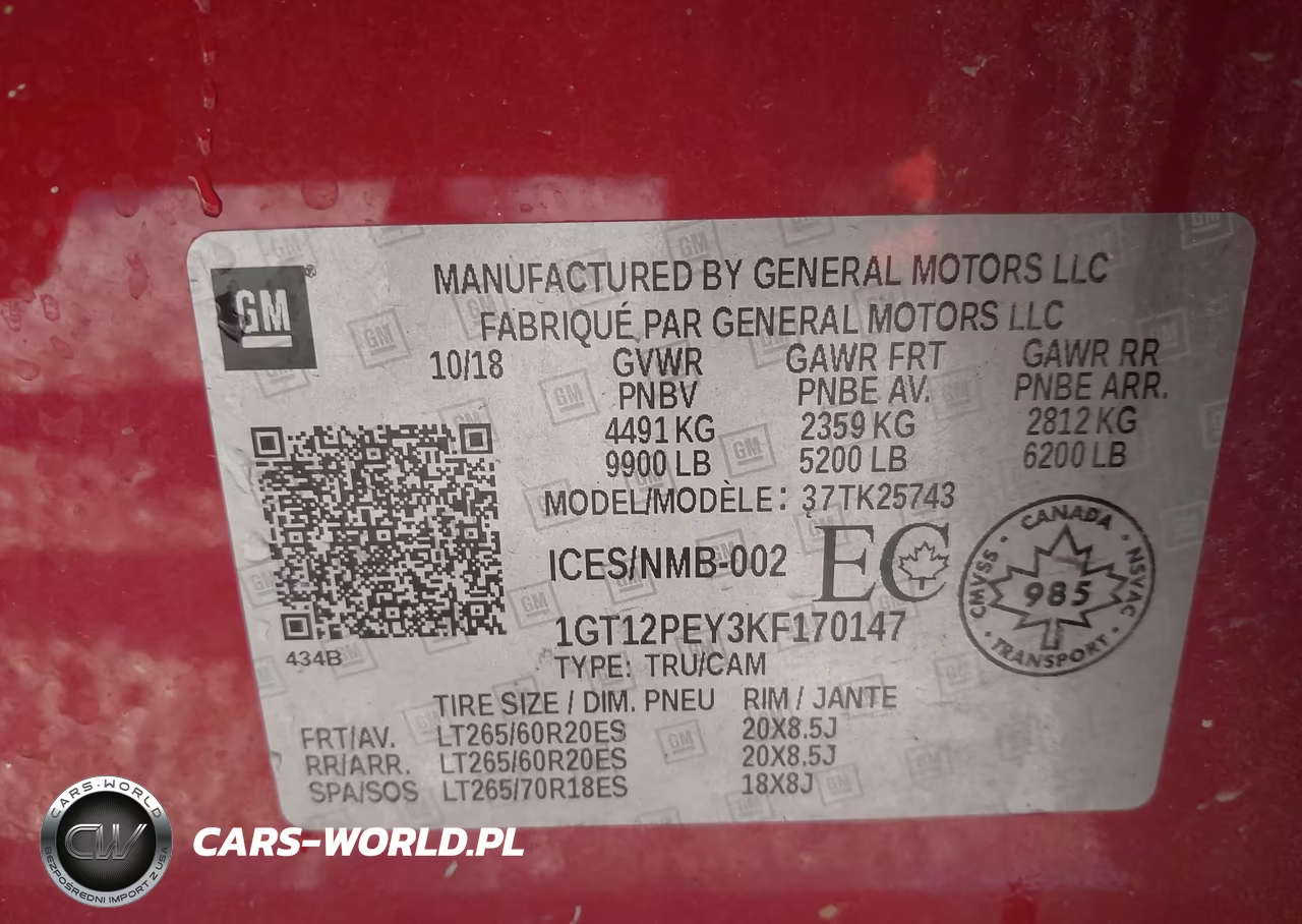 2019 GMC Sierra 2500Hd Sle VIN:1GT12PEY3KF170147 - 9