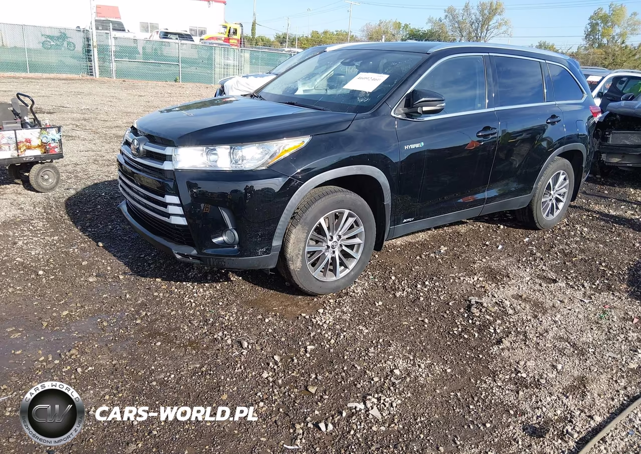 2019 Toyota Highlander Hybrid Xle VIN:5TDJGRFH2KS071332 - 2