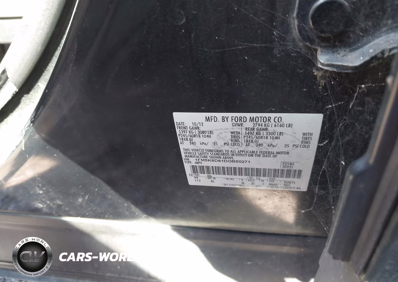 2013 Ford Explorer Xlt VIN:1FM5K8D81DGB50271 - 9