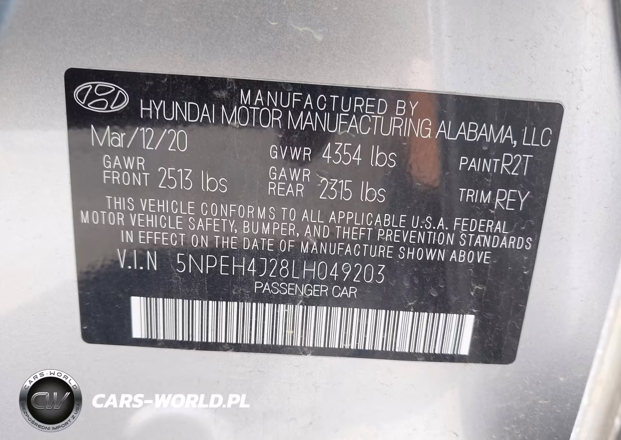 2020 Hyundai Sonata Limited VIN:5NPEH4J28LH049203 - 9