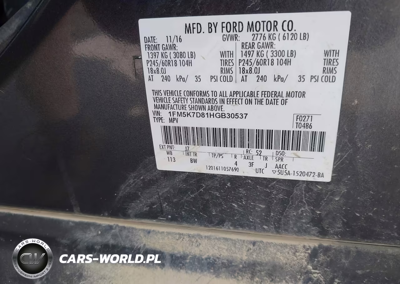 2017 Ford Explorer Xlt VIN:1FM5K7D81HGB30537 - 9