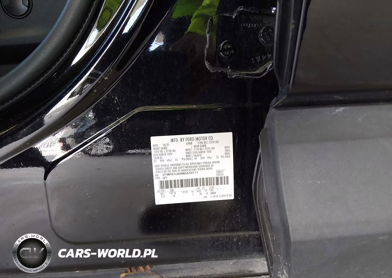 2021 Ford Edge Sel VIN:2FMPK3J98MBA59711 - 9