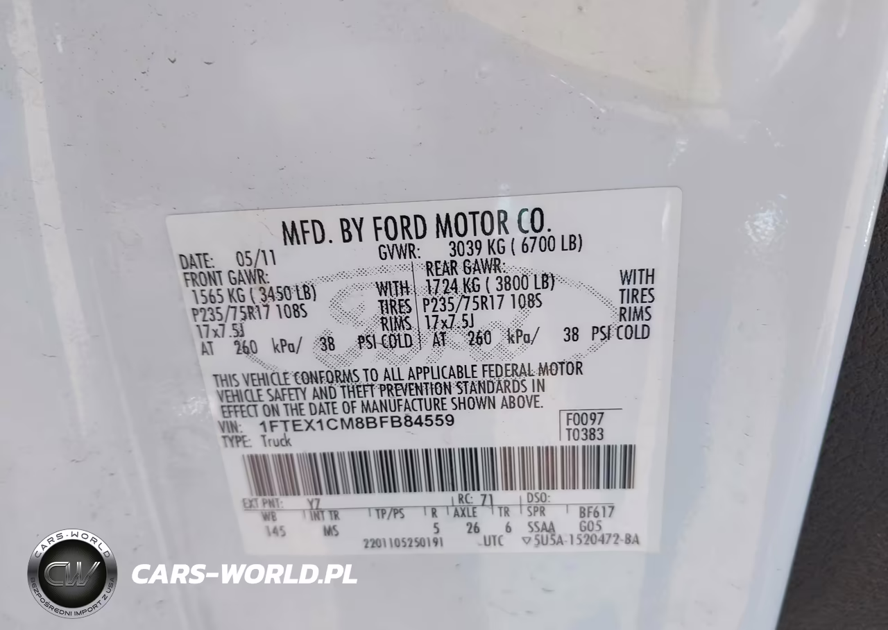 2011 Ford F-150 Xlt VIN:1FTEX1CM8BFB84559 - 9