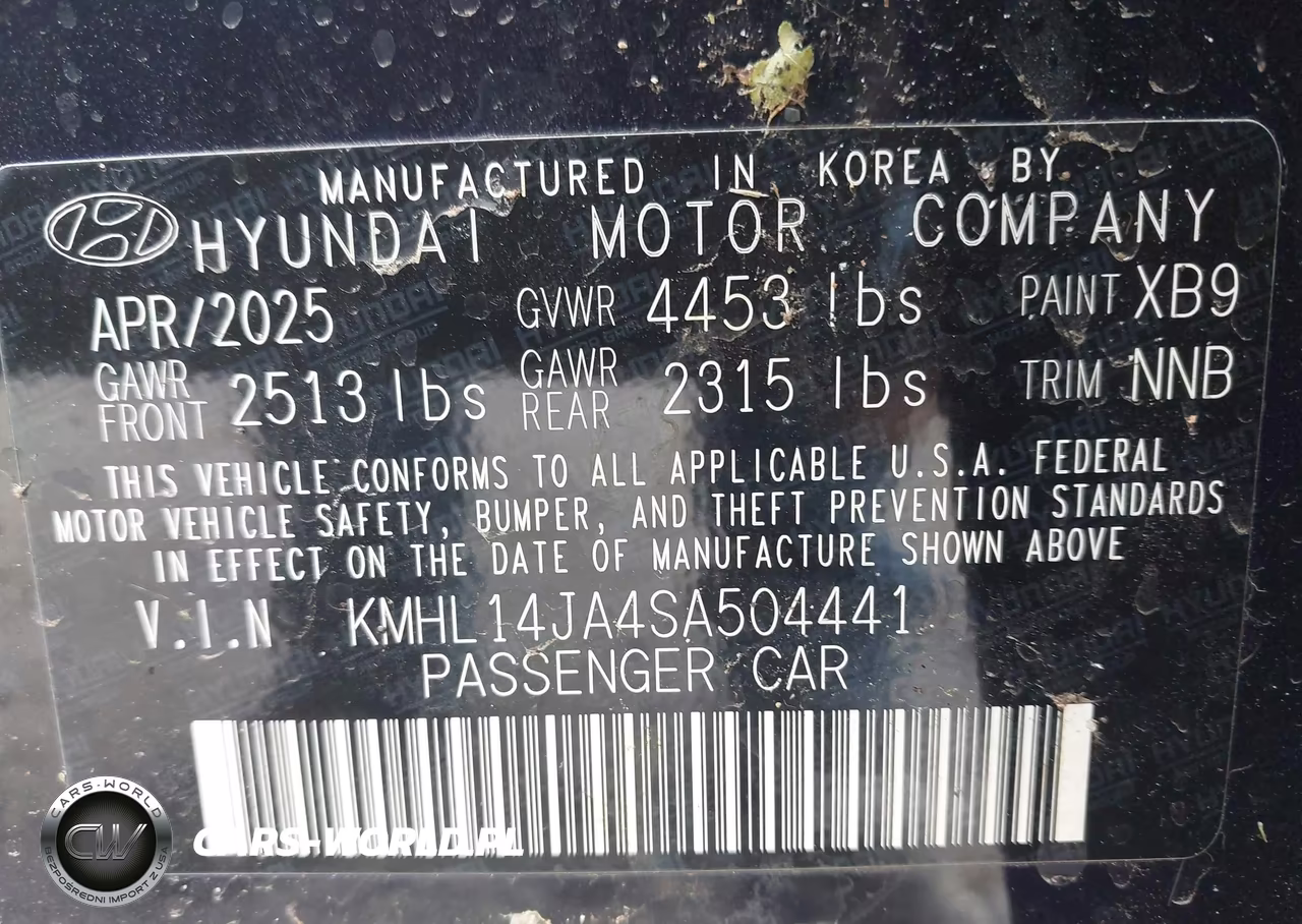 2025 Hyundai Sonata Sel Convenience VIN:KMHL14JA4SA504441 - 9
