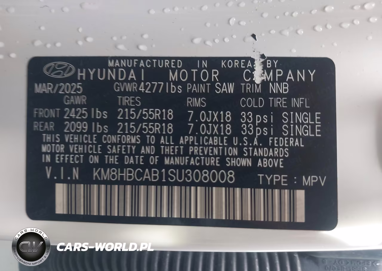 2025 Hyundai Kona Sel VIN:KM8HBCAB1SU308008 - 9