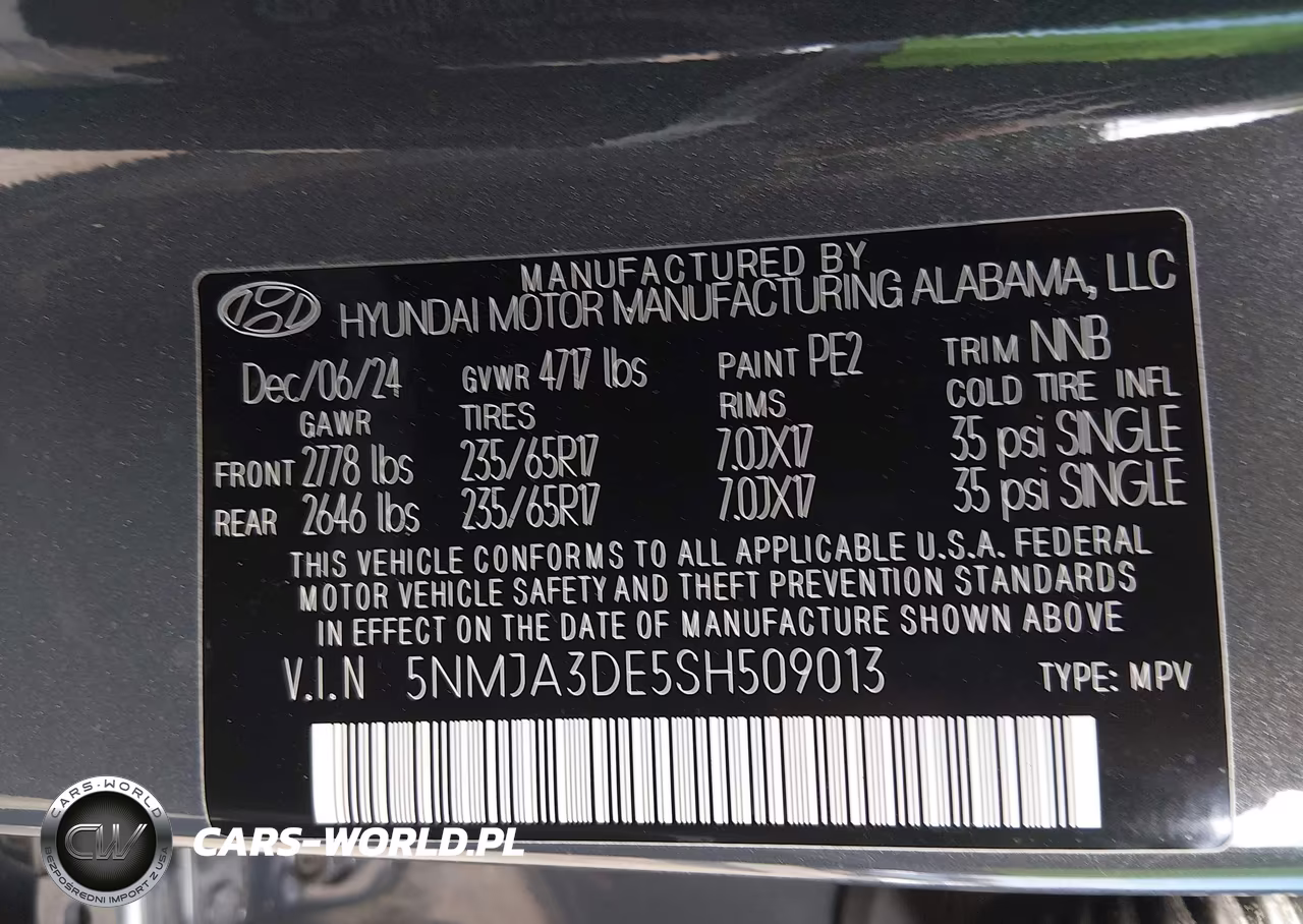 2025 Hyundai Tucson Se VIN:5NMJA3DE5SH509013 - 9