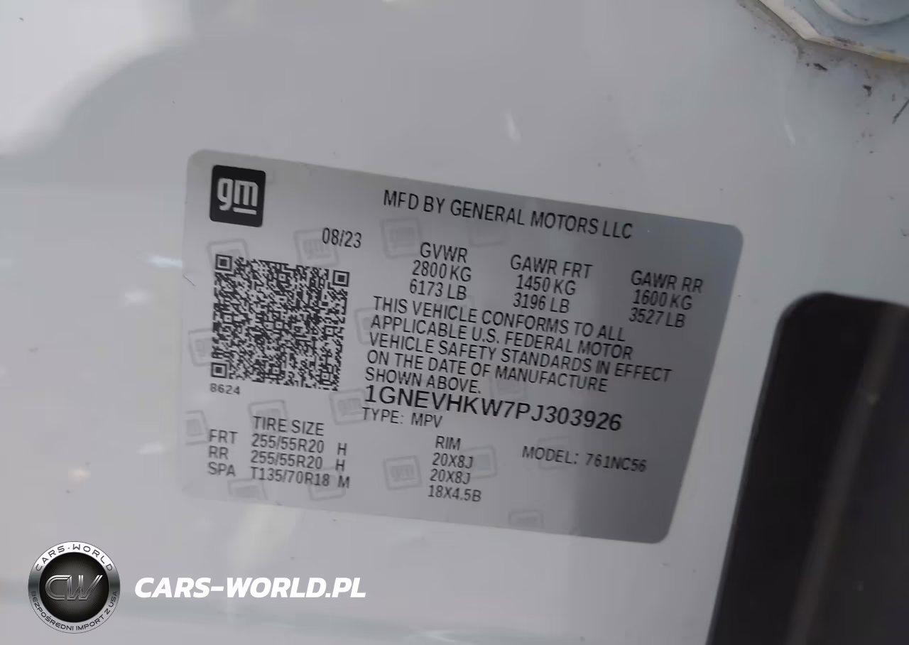 2023 Chevrolet Traverse Awd Lt Leather VIN:1GNEVHKW7PJ303926 - 9