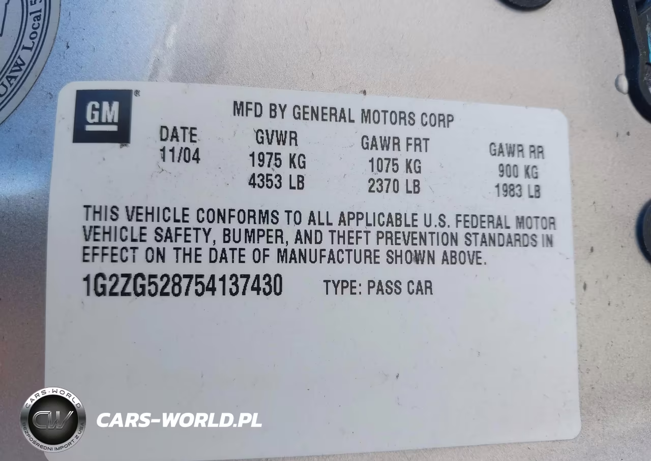 2005 Pontiac G6 VIN:1G2ZG528754137430 - 9
