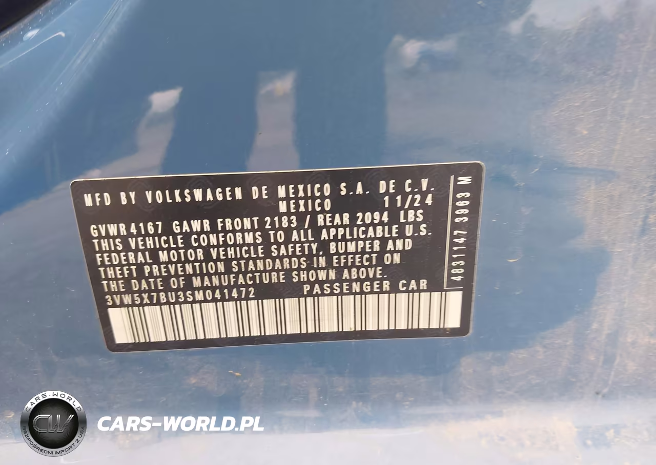 2025 Volkswagen Jetta 1.5T S VIN:3VW5X7BU3SM041472 - 9