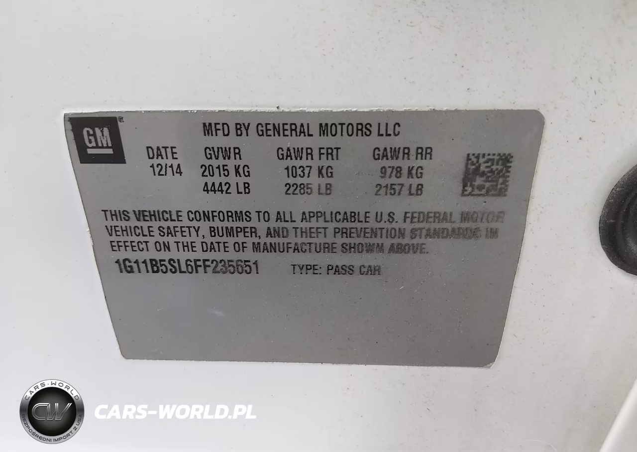 2015 Chevrolet Malibu Ls VIN:1G11B5SL6FF235651 - 9