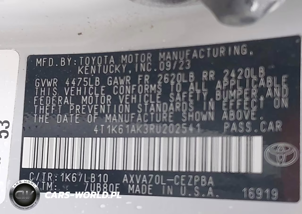 2024 Toyota Camry Xse VIN:4T1K61AK3RU202541 - 9