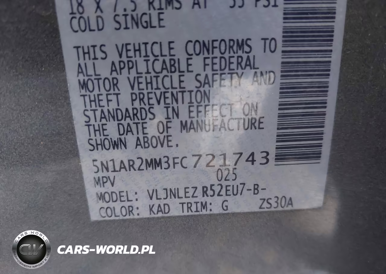 2015 Nissan Pathfinder Sv VIN:5N1AR2MM3FC721743 - 9