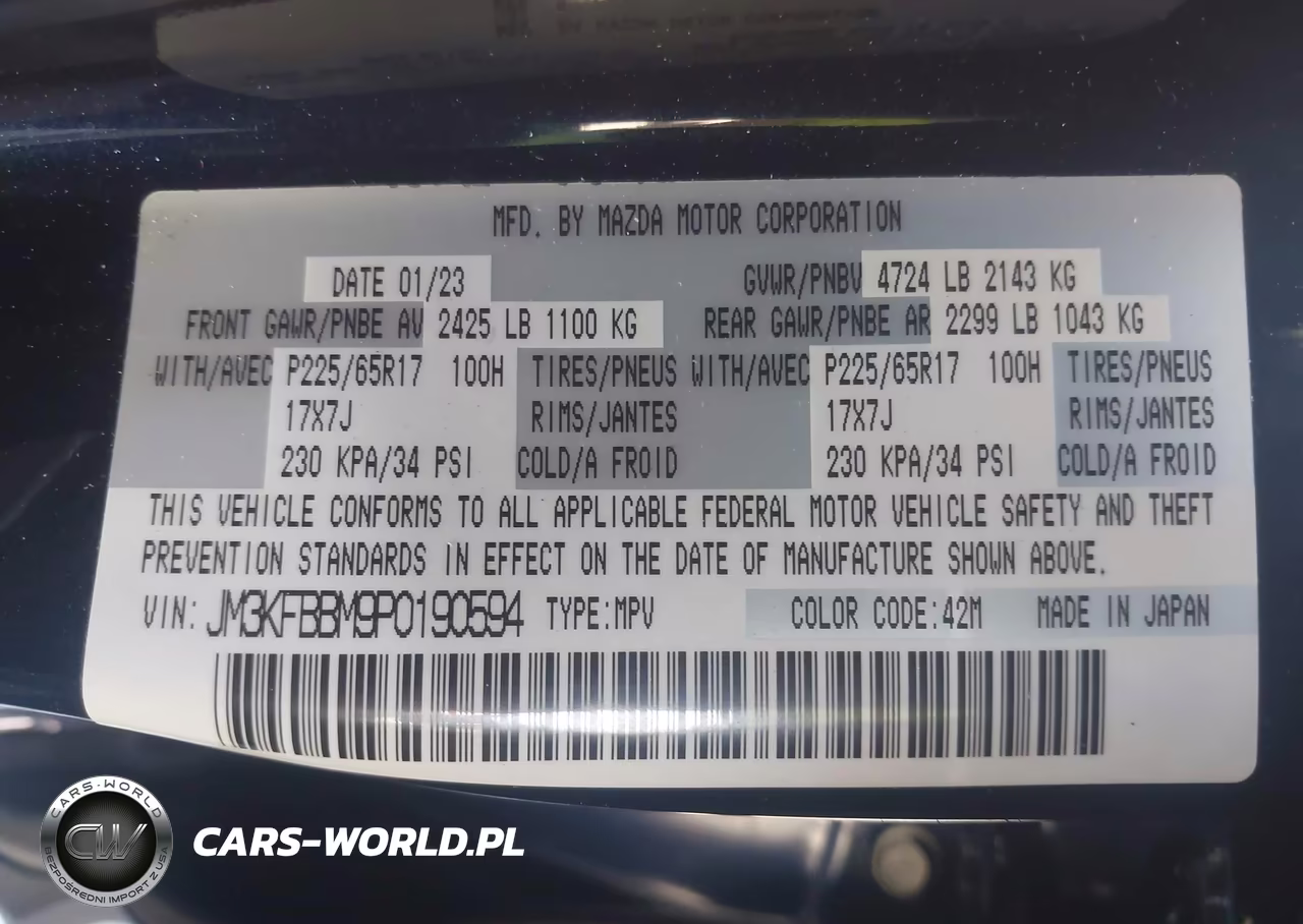2023 Mazda Cx-5 2.5 S Select VIN:JM3KFBBM9P0190594 - 9