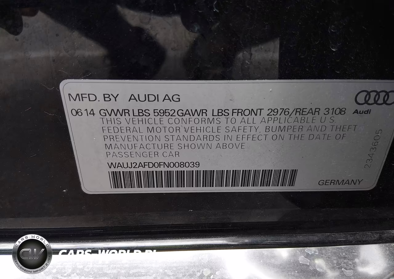 2015 Audi A8 4.0T VIN:WAUJ2AFD0FN008039 - 9