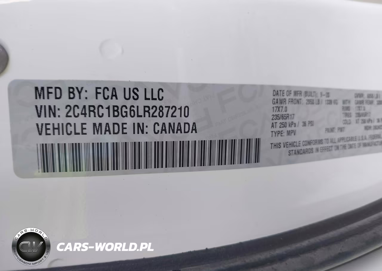 2020 Chrysler Pacifica Touring L VIN:2C4RC1BG6LR287210 - 9