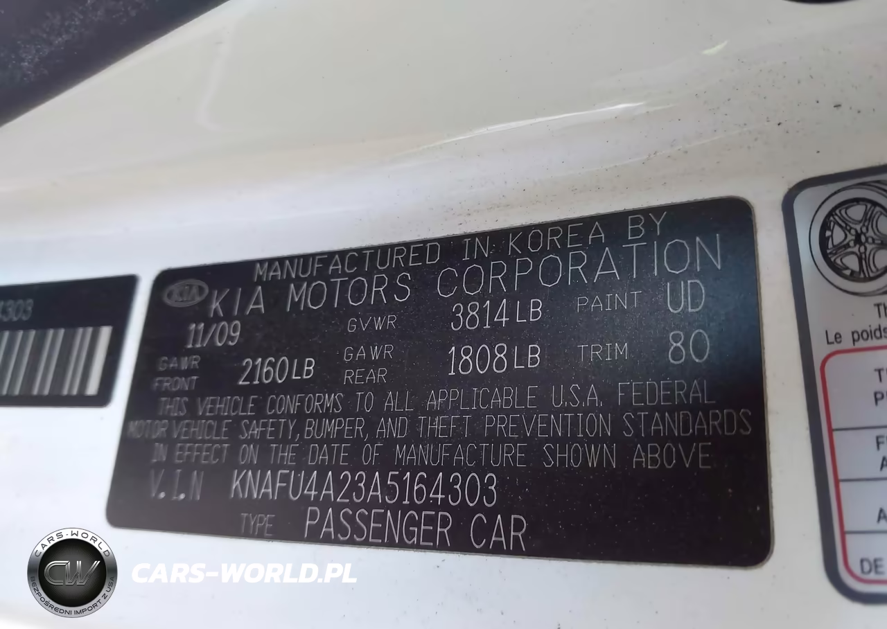 2010 Kia Forte Ex VIN:KNAFU4A23A5164303 - 9