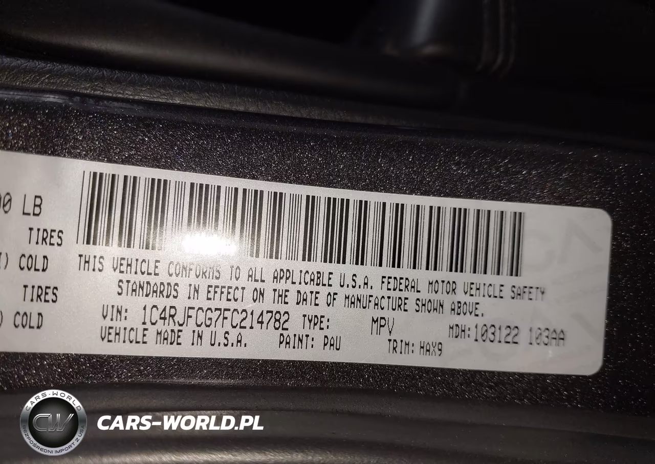 2015 Jeep Grand Cherokee High Altitude VIN:1C4RJFCG7FC214782 - 9