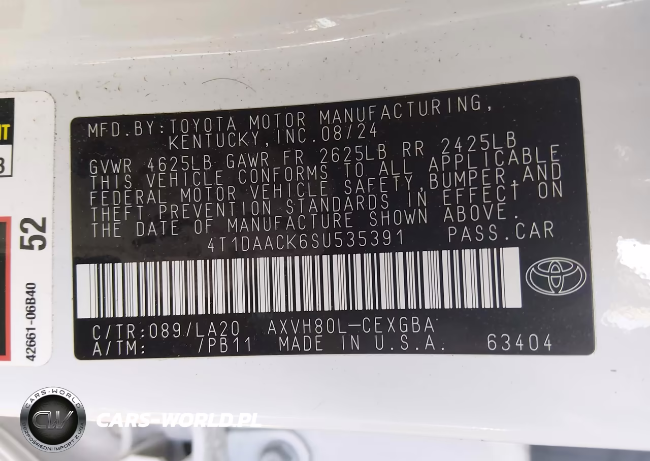 2025 Toyota Camry Xle VIN:4T1DAACK6SU535391 - 9