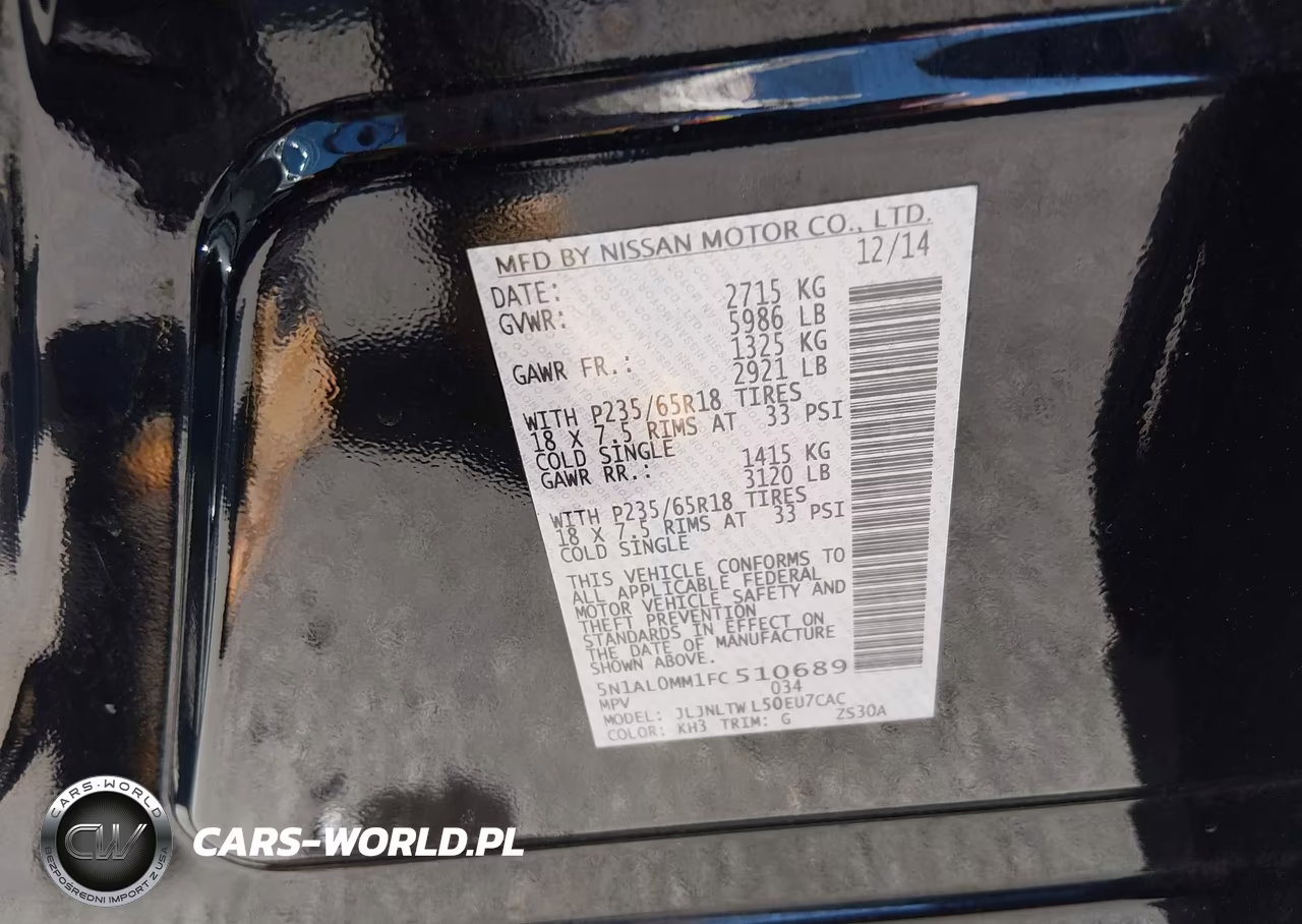 2015 Infiniti Qx60 VIN:5N1AL0MM1FC510689 - 9