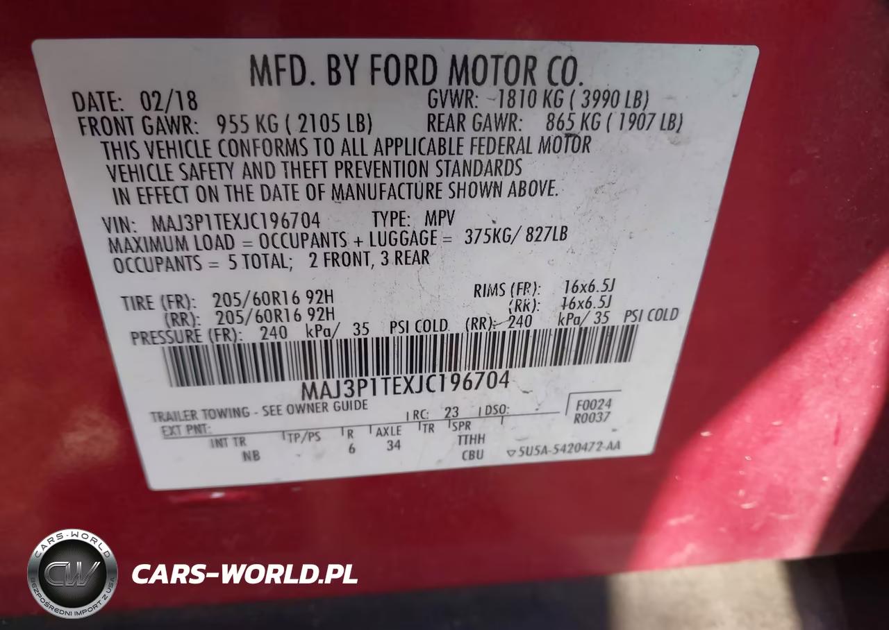 2018 Ford Ecosport Se VIN:MAJ3P1TEXJC196704 - 9