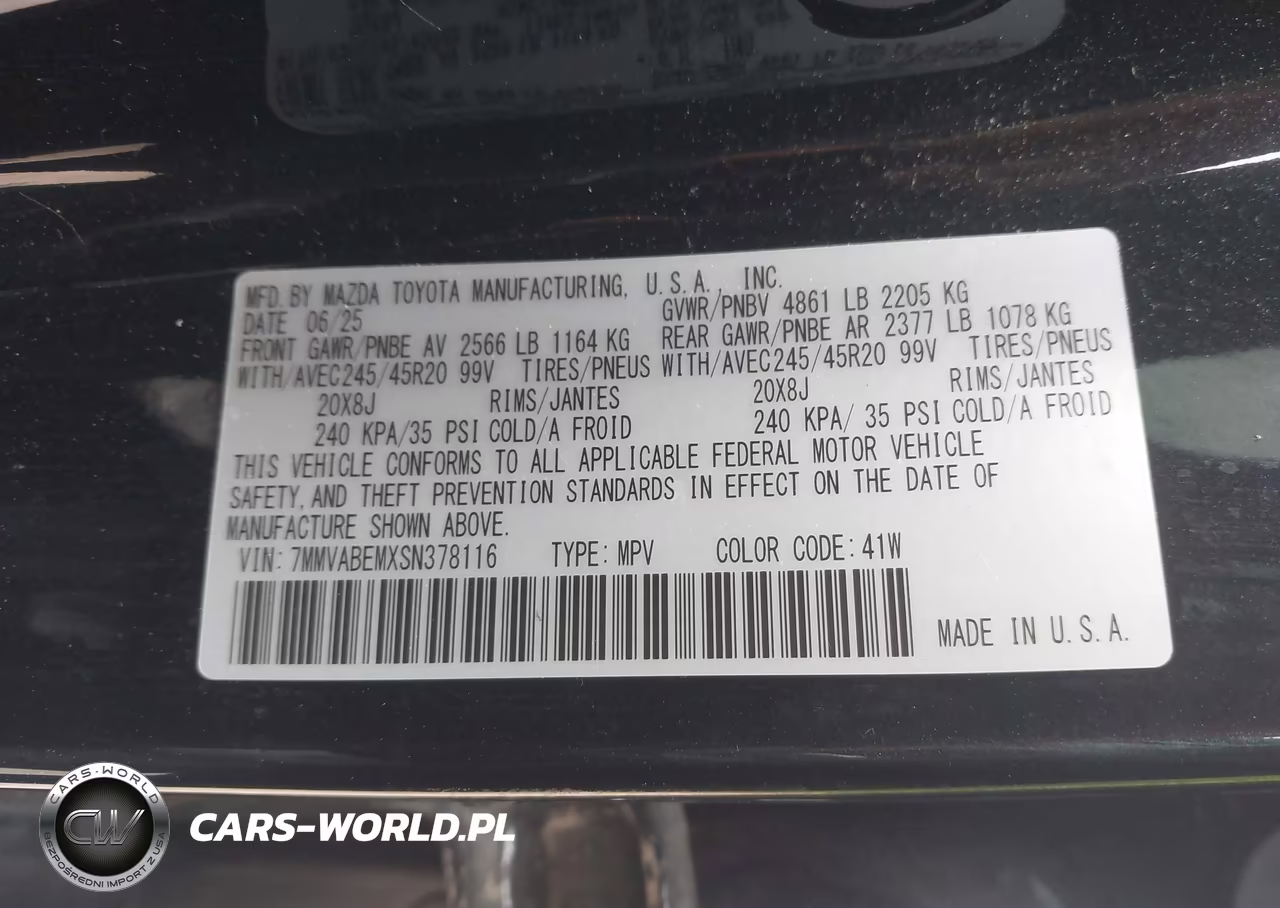2025 Mazda Cx-50 2.5 S Premium Plus Package VIN:7MMVABEMXSN378116 - 9