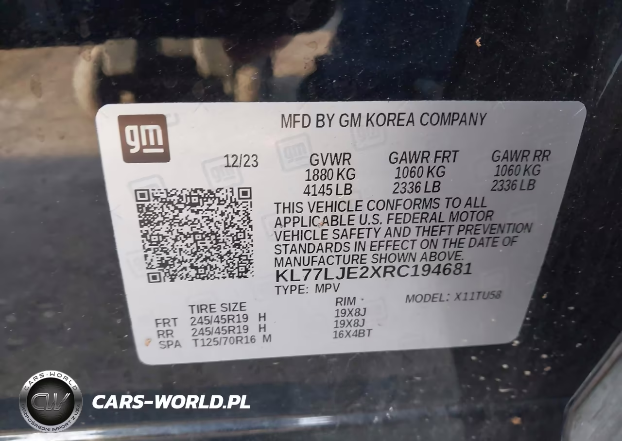 2024 Chevrolet Trax Fwd 2Rs VIN:KL77LJE2XRC194681 - 9