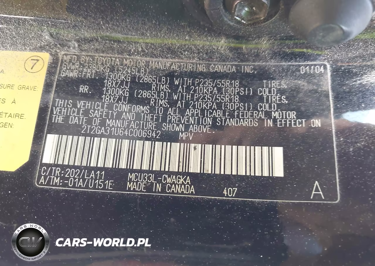 2004 Lexus Rx 330 VIN:2T2GA31U64C006942 - 9