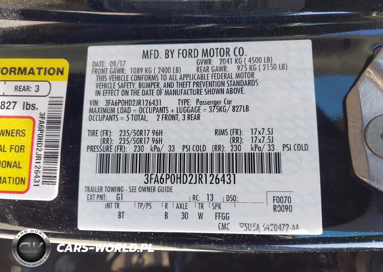 2018 Ford Fusion Se VIN:3FA6P0HD2JR126431 - 9