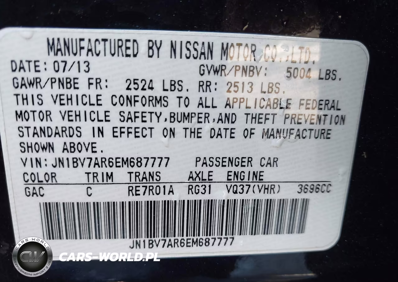 2014 Infiniti Q50 Premium VIN:JN1BV7AR6EM687777 - 9