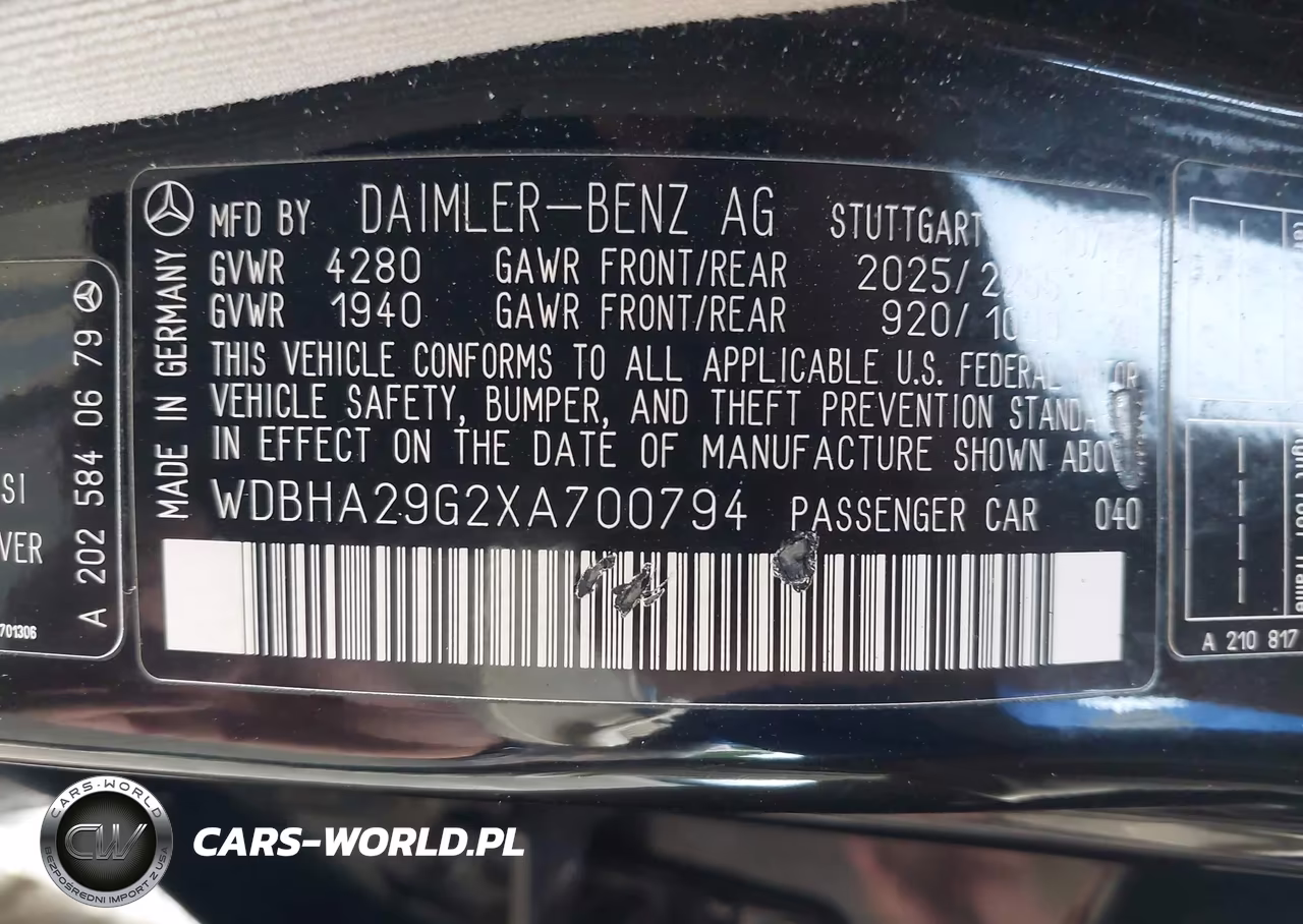 1999 Mercedes-Benz C 280 VIN:WDBHA29G2XA700794 - 9