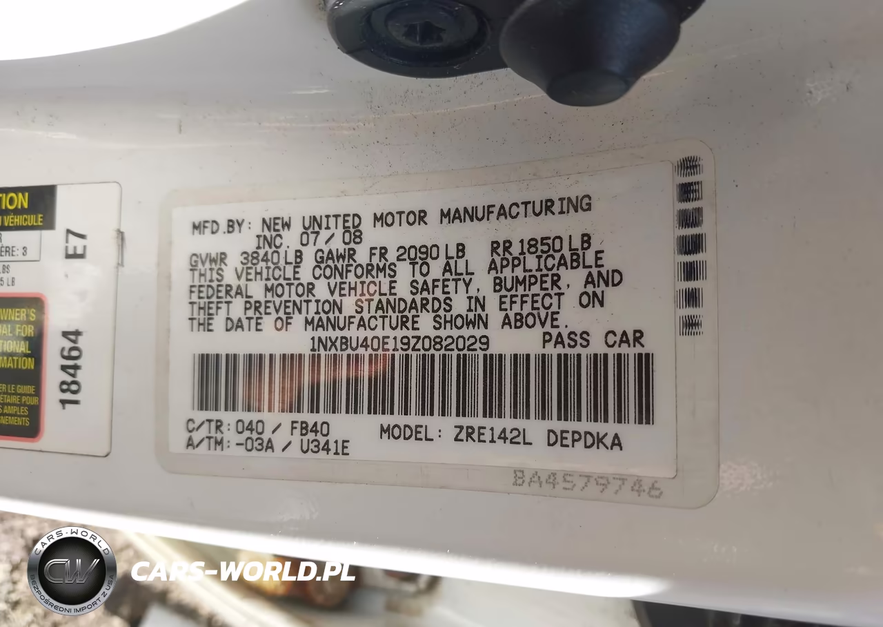 2009 Toyota Corolla Le VIN:1NXBU40E19Z082029 - 9