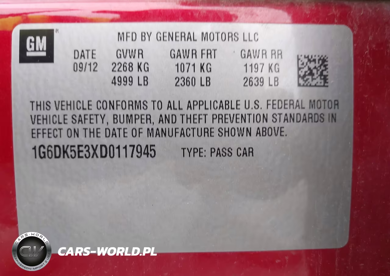 2013 CADILLAC CTS PERFORMANCE VIN:1G6DK5E3XD0117945 - 9