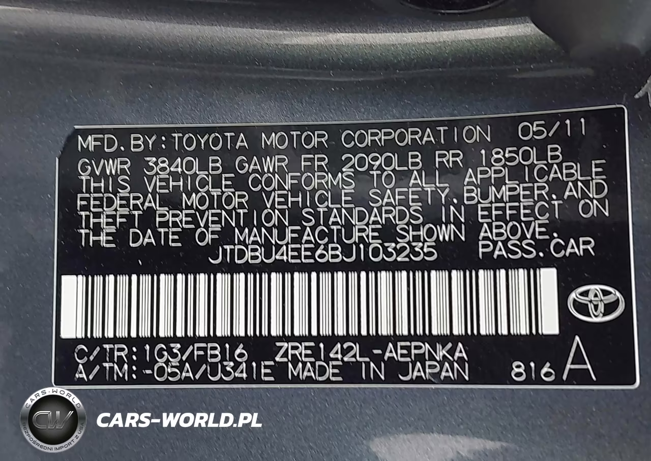 2011 Toyota Corolla Le VIN:JTDBU4EE6BJ103235 - 9