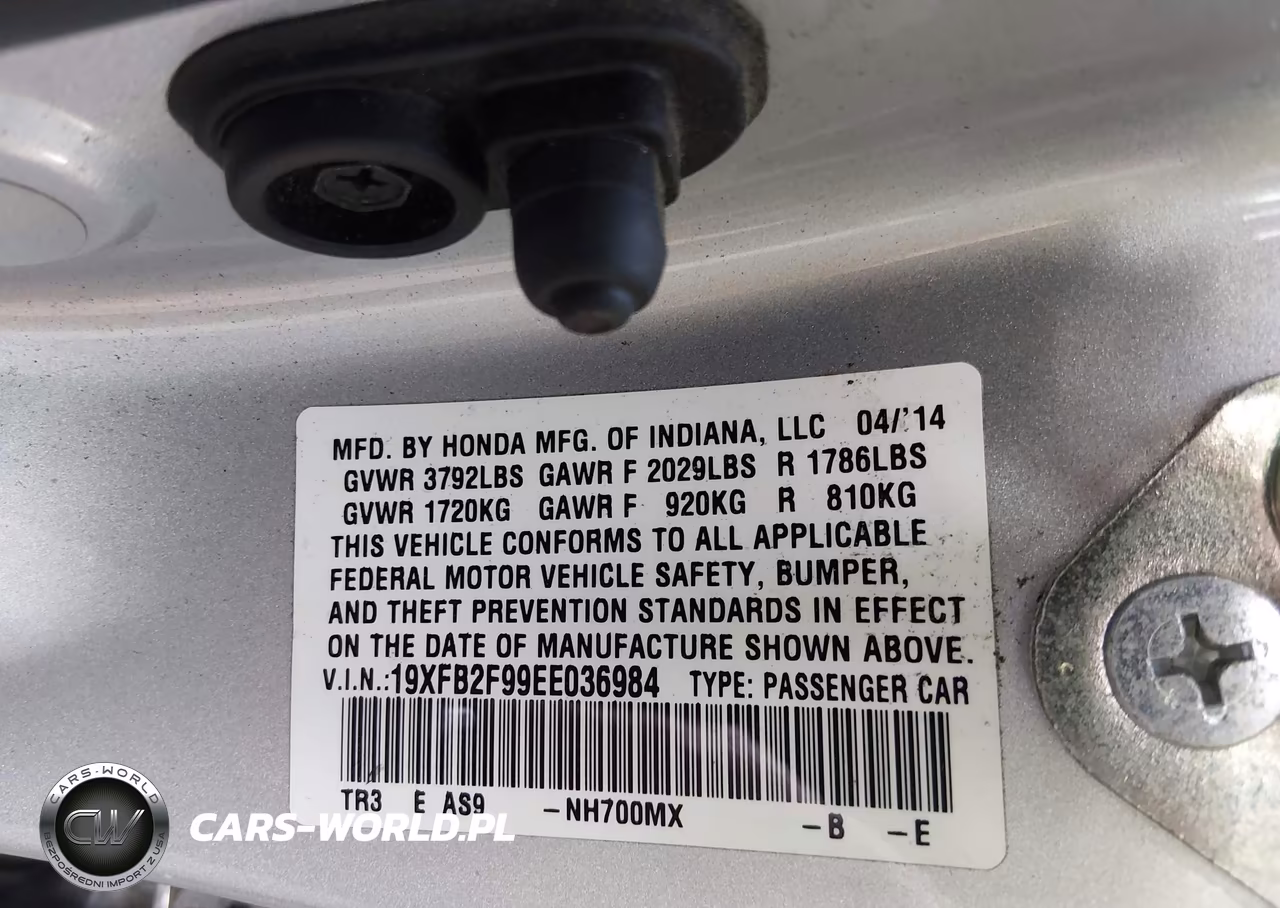2014 Honda Civic Ex-L VIN:19XFB2F99EE036984 - 9