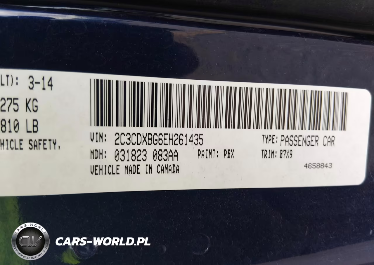 2014 Dodge Charger Se VIN:2C3CDXBG6EH261435 - 9
